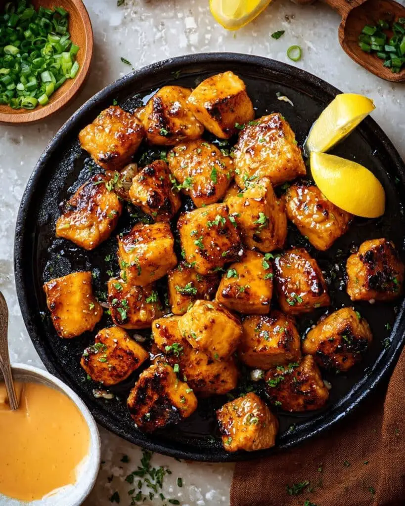 Air Fryer Bang Bang Salmon Bites Recipe