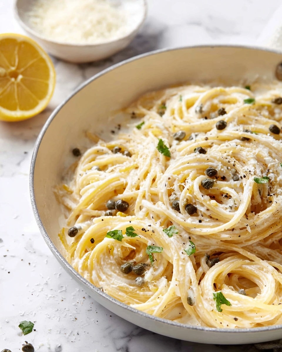 Creamy Lemon Caper Pasta Recipe