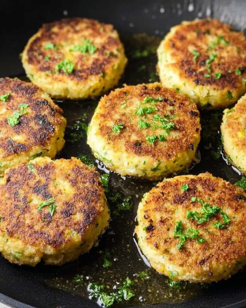 Crispy Vegetarian Cauliflower Patties with Cheese Recipe