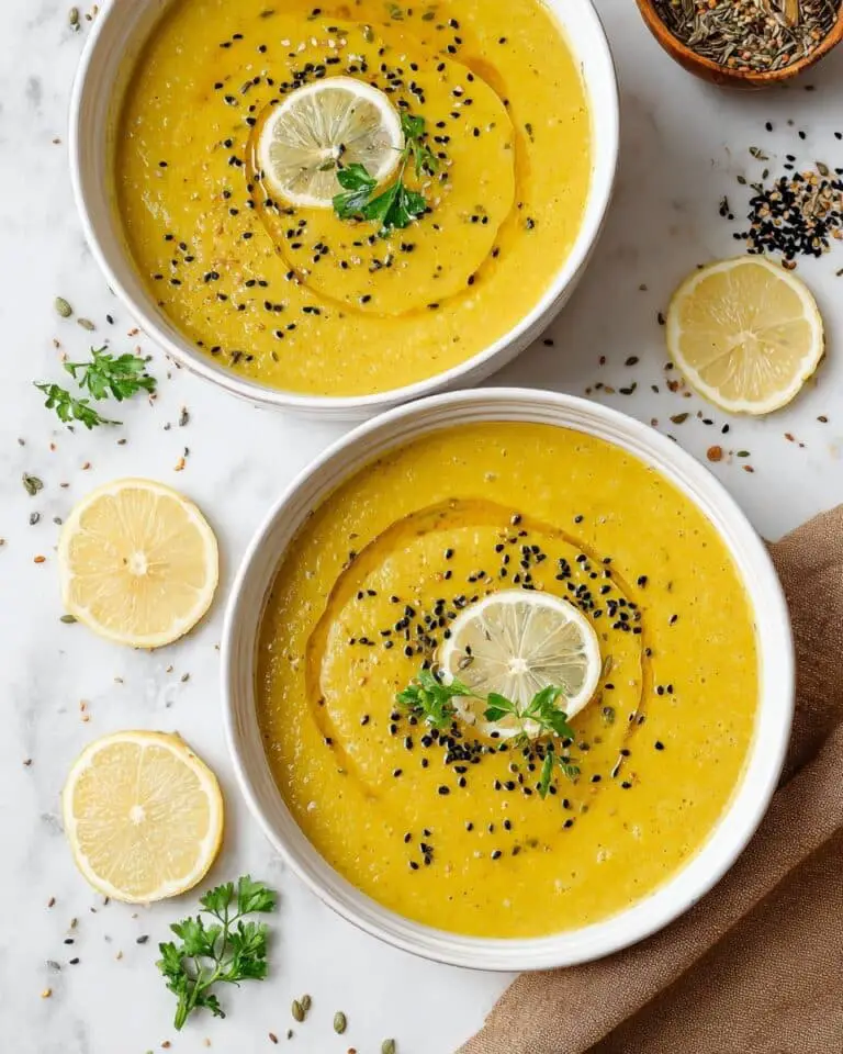 Spicy and Creamy Middle Eastern Lentil Soup Recipe