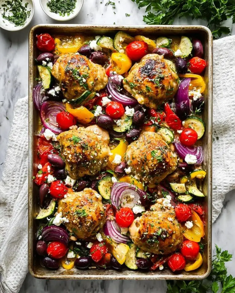 Greek Sheet Pan Chicken Dinner Recipe