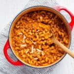 One Pot Pasta with Cheesy Lentil Sauce Recipe