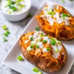 Slow Cooker Buffalo Chicken Sweet Potatoes Recipe