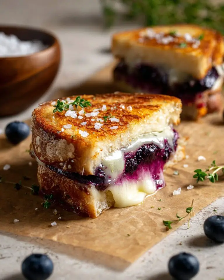 Blueberry White Cheddar Grilled Cheese Recipe
