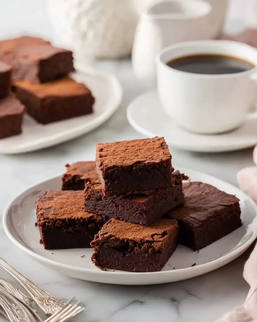Low Calorie Fudgy Brownies with Rich Chocolatey Flavor Recipe
