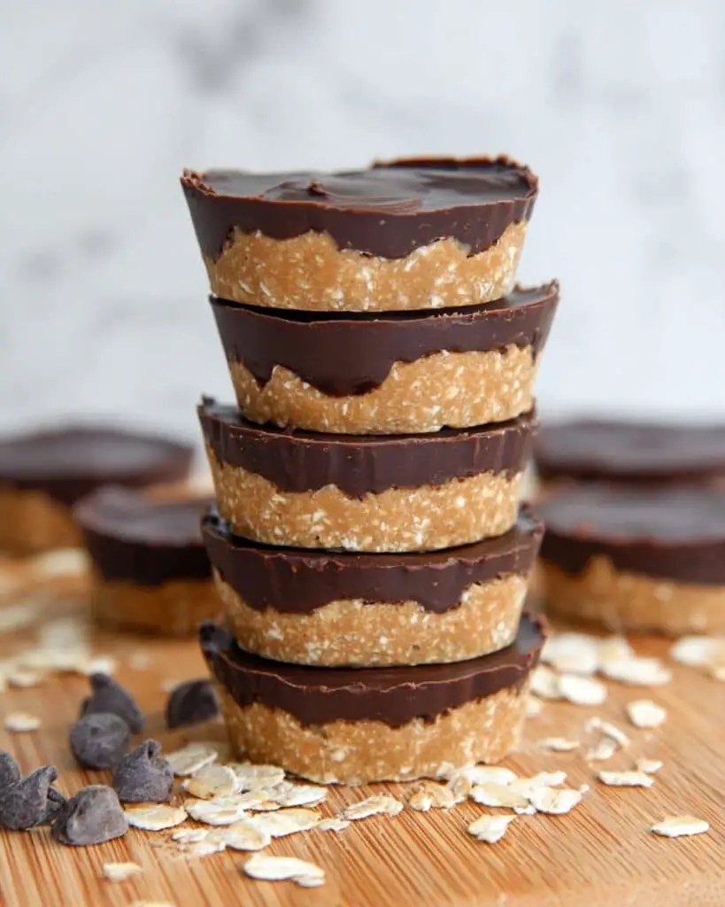No Bake Peanut Butter Oat Cups Recipe