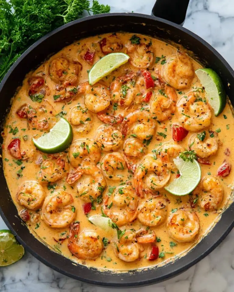 Creamy Cajun Shrimp with Spicy Tomato-Lime Sauce Recipe