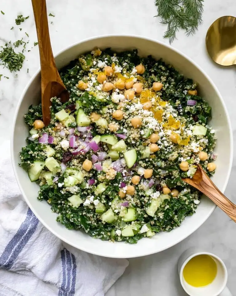 Kale Quinoa Salad with Lemon Dressing Recipe