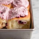 Blackberry Cinnamon Rolls with Blackberry Cream Cheese Frosting Recipe