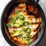 Slow Cooker Chicken Enchilada Casserole Recipe