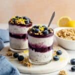 High-Protein Lemon Blueberry Overnight Oats Recipe