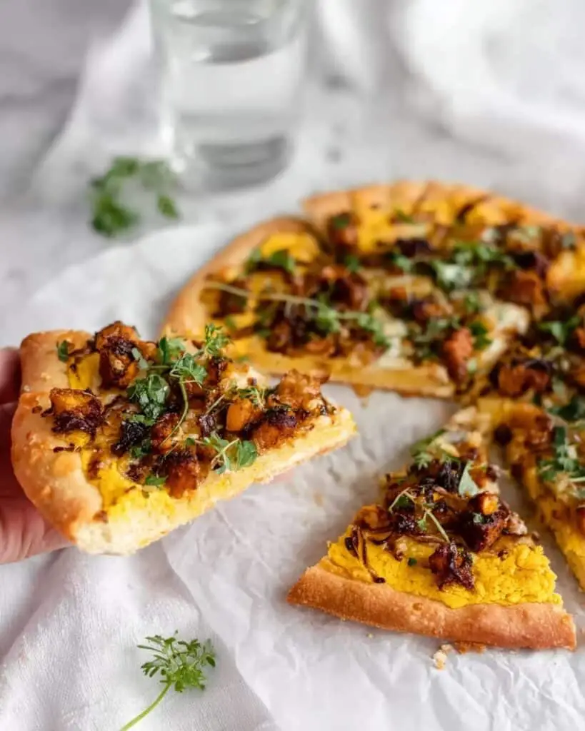 Spicy Butternut Squash Pizza with Caramelized Onions Recipe