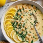 Creamy Lemon Pepper Chickpea Skillet Recipe