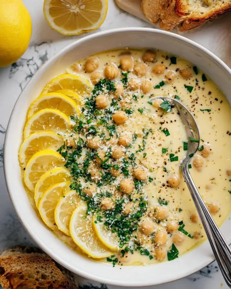 Creamy Lemon Pepper Chickpea Skillet Recipe