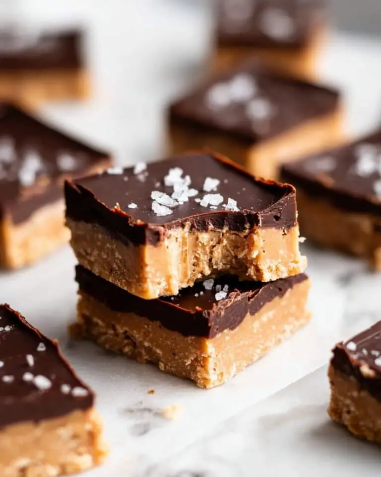 No Bake Chocolate Peanut Butter Protein Bars Recipe