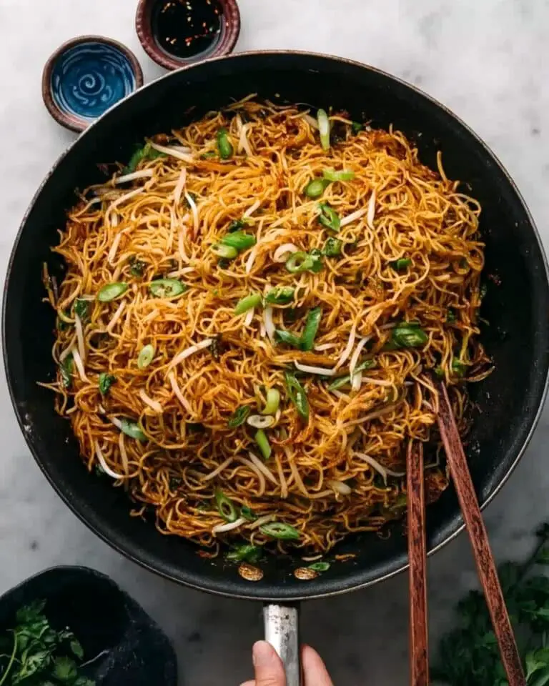 Soy Sauce Pan Fried Noodles Recipe