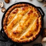 Creamy Mushroom Pot Pie with Flaky Puff Pastry Recipe