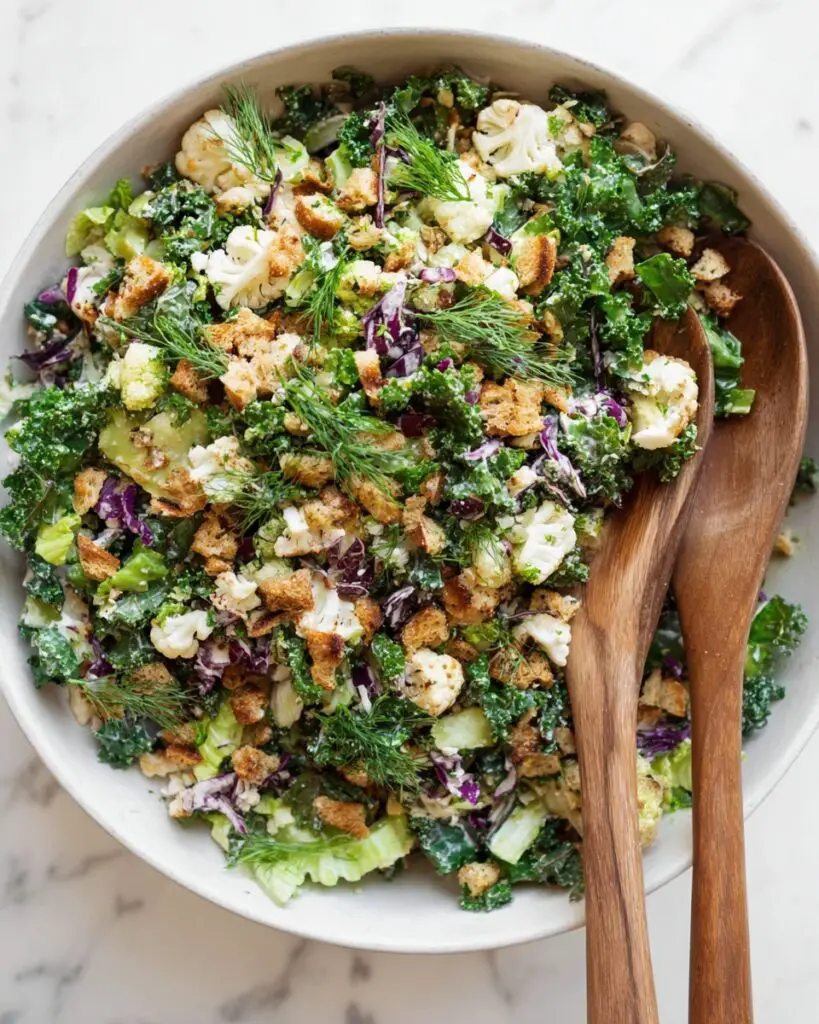 Chopped Creamy Dill Pickle Salad Recipe