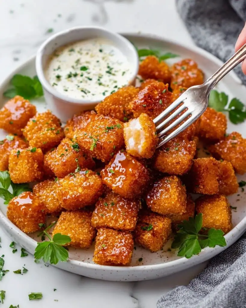 30-Minute Air Fryer Salmon Bites with Hot Honey Recipe