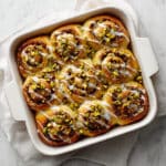 Pistachio Sweet Rolls with Orange and Honey Recipe