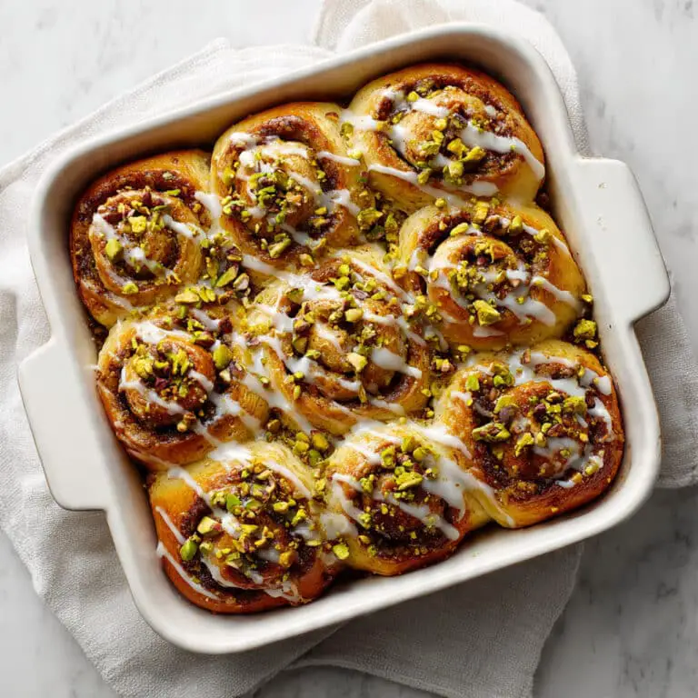 Pistachio Sweet Rolls with Orange and Honey Recipe