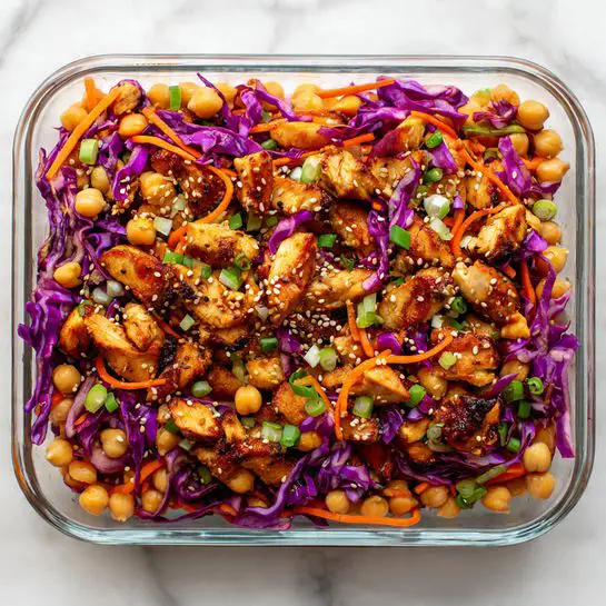 Sesame Chicken and Chickpea Salad Recipe