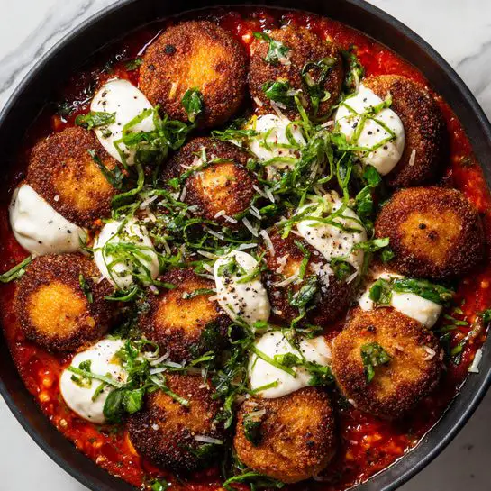 Eggplant Parmesan Meatballs Recipe