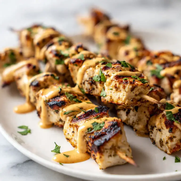 15-Minute Chicken Skewers with Bang Bang Sauce Recipe