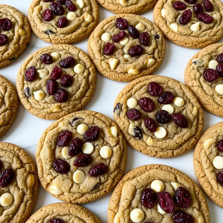 Soft-Baked White Chocolate Cranberry Cookies Recipe