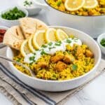 Dump-and-Bake Chicken Tzatziki and Rice Recipe