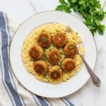 One Pan Chicken Meatballs with Orzo Recipe