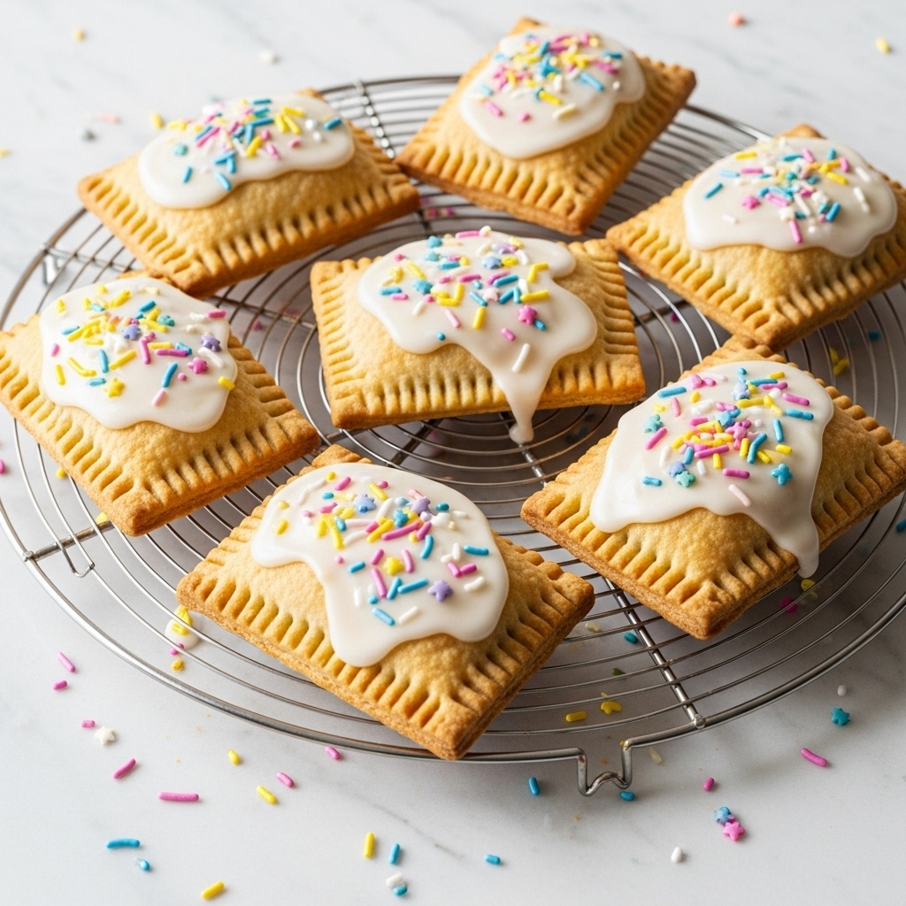 Protein Pop Tarts with Strawberry Jam and Vanilla Glaze Recipe
