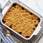 Overnight Blueberry Baked Oatmeal with Streusel Topping Recipe