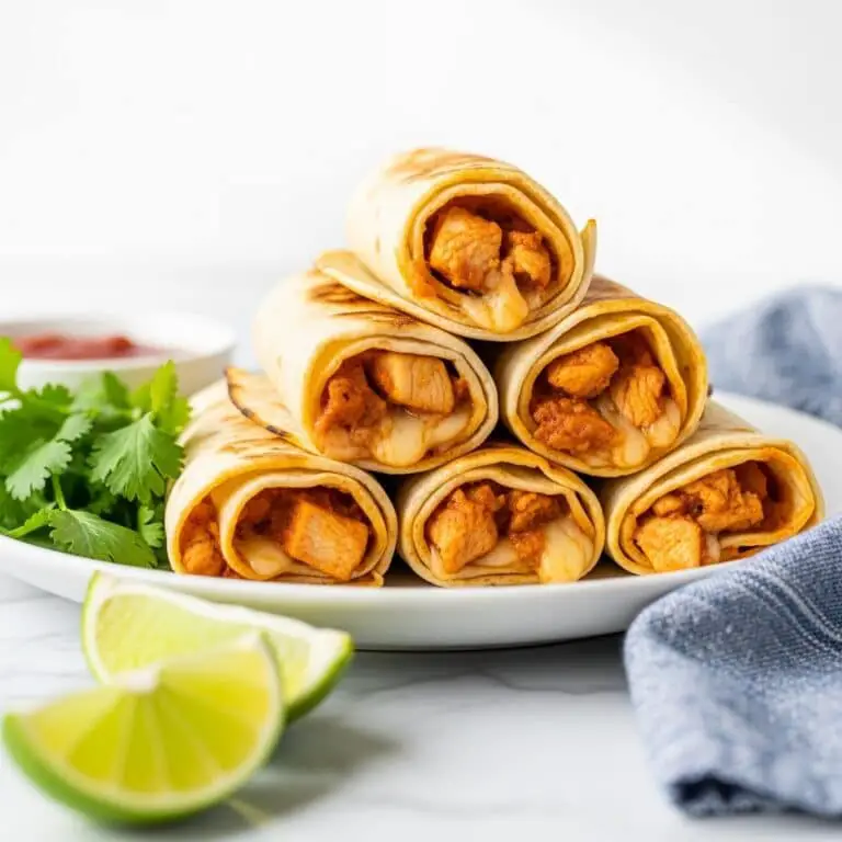 Baked Cream Cheese Chicken Taquitos Recipe