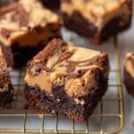 Fudgy Peanut Butter Brownies Recipe
