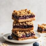 Blueberry Pie Bars with Oatmeal Crumble (Vegan & Gluten-Free) Recipe