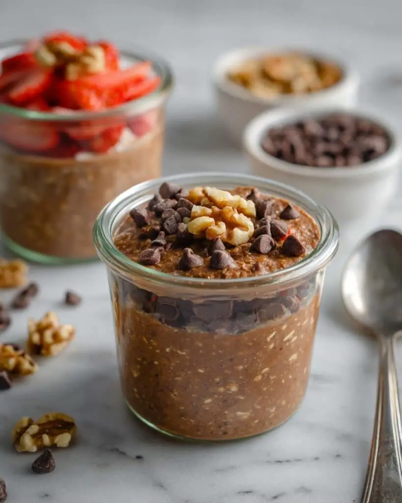 Brownie Batter Chocolate Overnight Oats Recipe