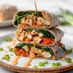 Spicy Thai Chicken Wraps with Peanut Sauce Recipe