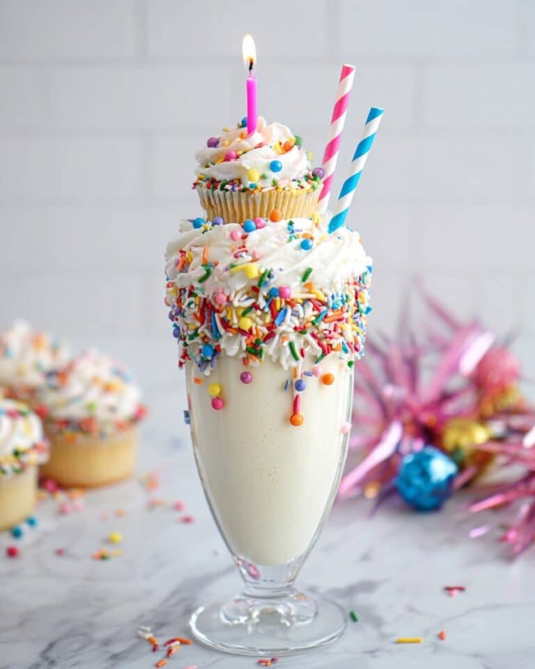 Creamy Birthday Cake Milkshake Recipe