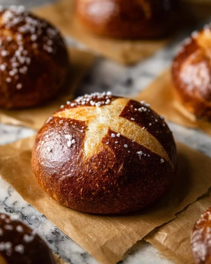 Vegan Pretzel Buns Recipe