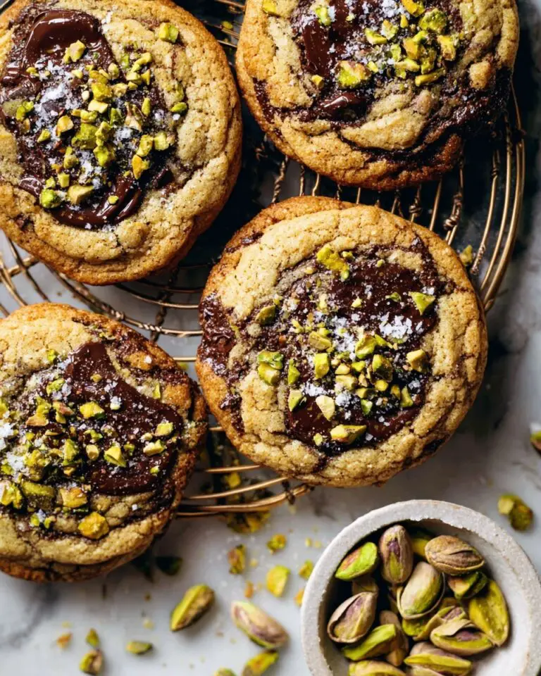 Dark Chocolate Chunk Pistachio Cookies Recipe