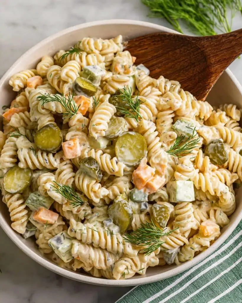 Dill Pickle Pasta Salad Recipe