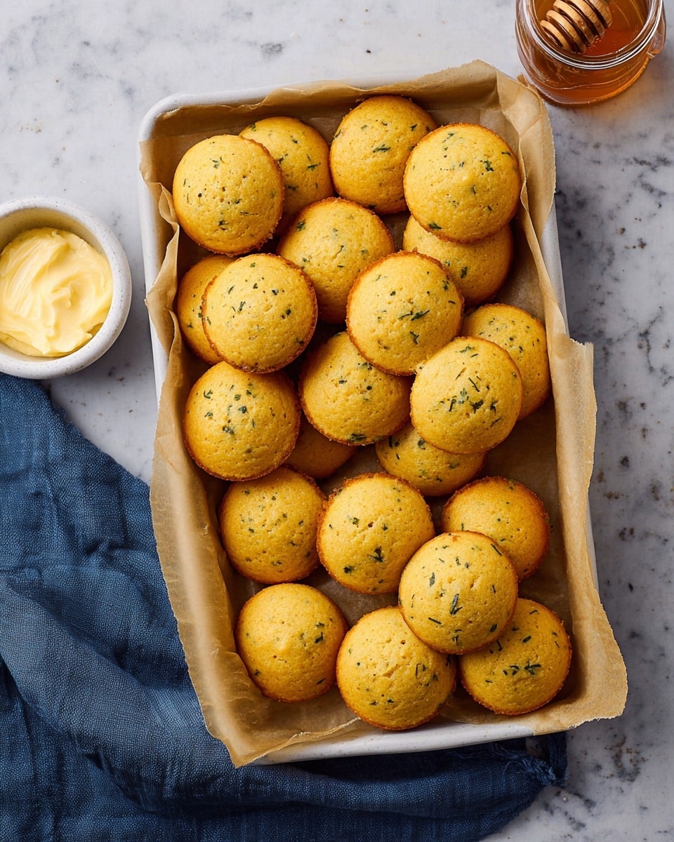 Mini Cornbread Muffins with Honey & Dill Recipe