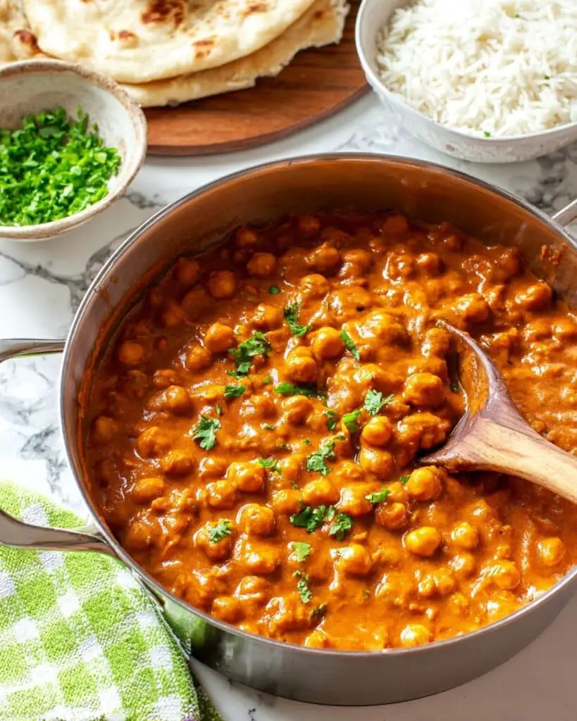 30-Minute Indian Butter Chickpeas Recipe