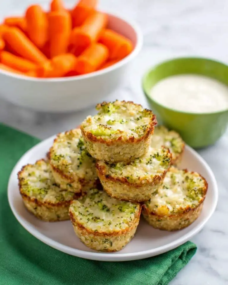 Broccoli Cheese Quinoa Bites Recipe
