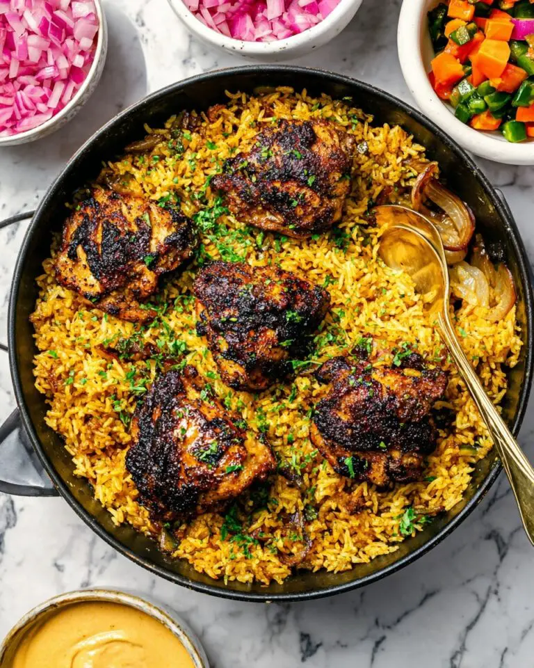 One Pan Shawarma Chicken & Rice Recipe