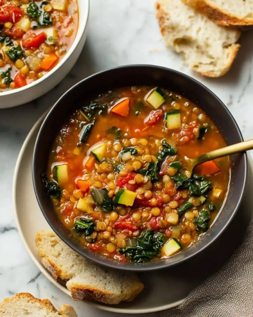 Italian Lentil Vegetable Soup Recipe