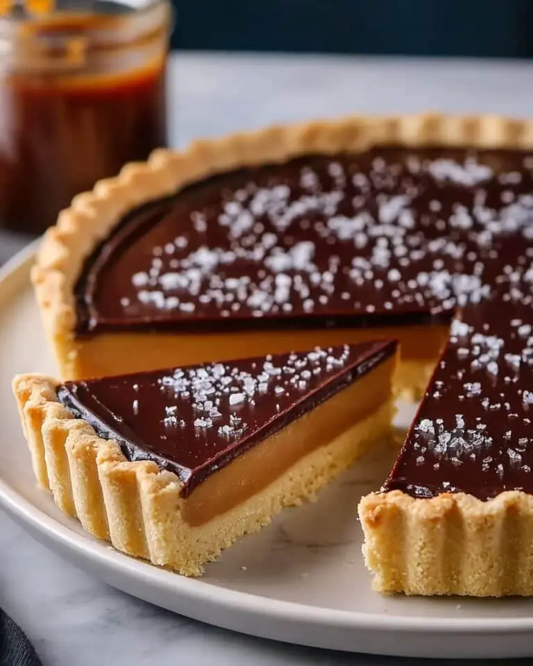 Salted Caramel Bittersweet Chocolate Tart Recipe