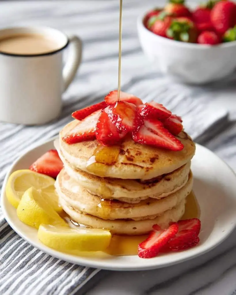 Lemon Greek Yogurt Pancakes Recipe