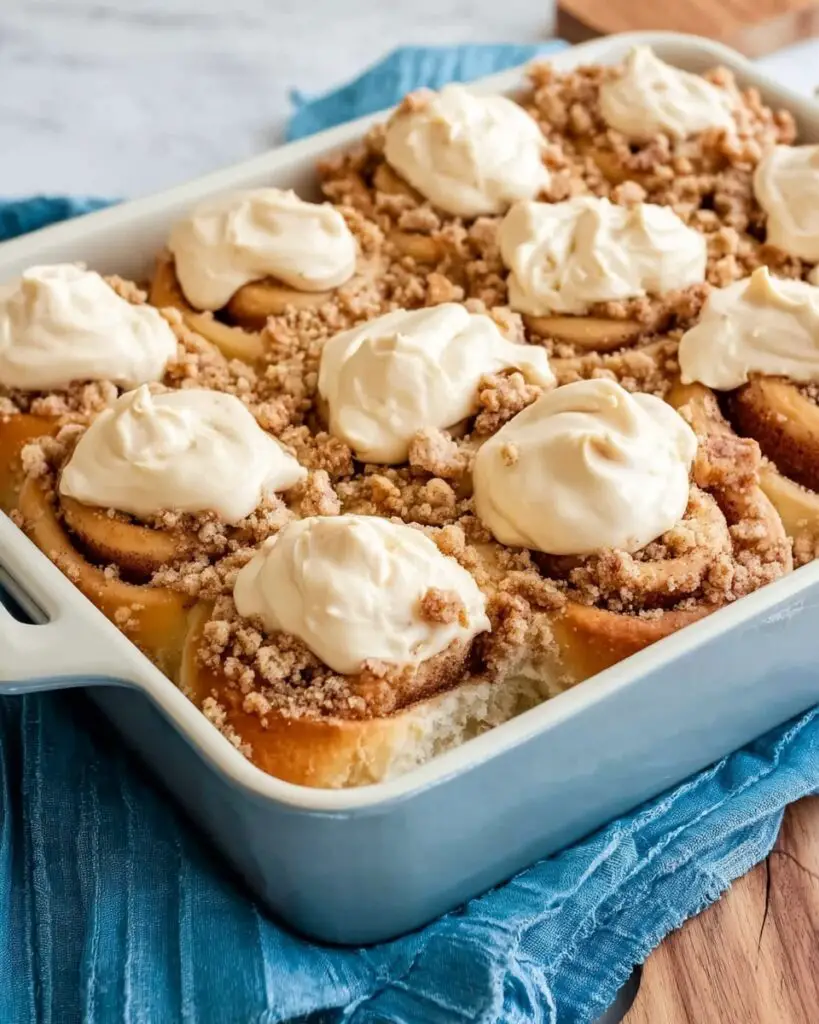 Peanut Butter Sweet Rolls with Coffee Glaze and Streusel Recipe